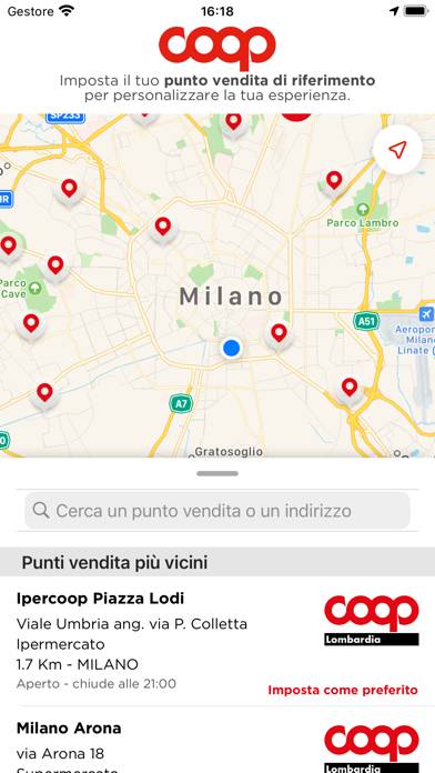 Coop Schermata dell'app