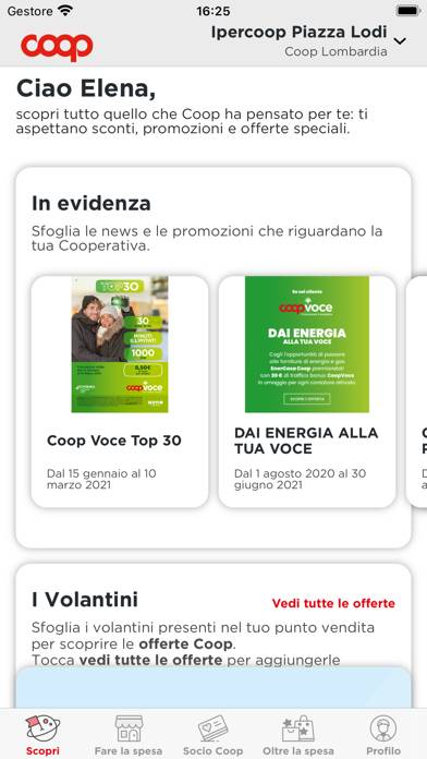 Coop Schermata dell'app