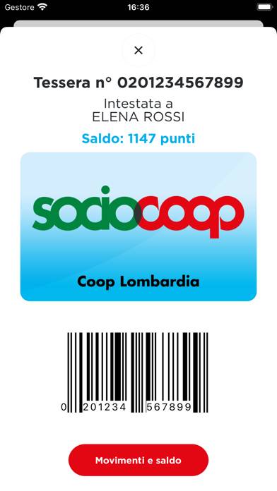 Coop Schermata dell'app