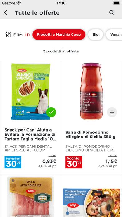 Coop Schermata dell'app