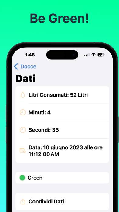 Intelly: Smart Shower Tracker Schermata dell'app #3