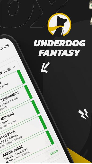 Underdog Fantasy Sports App screenshot