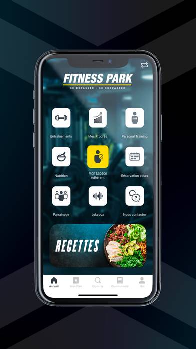Fitness Park App Capture d'écran de l'application #4