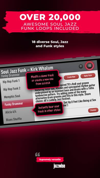 SessionBand Soul Jazz Funk 2 App skärmdump #3