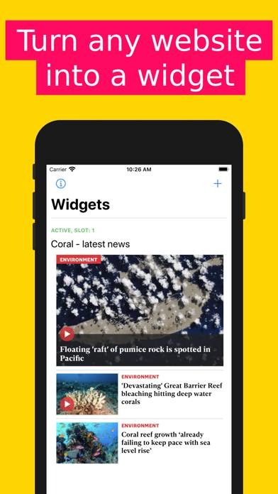 WOWidget: Custom widgets Captura de pantalla de la aplicación #1