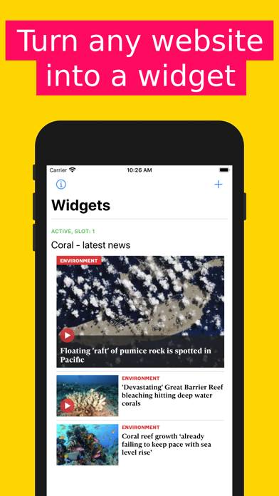 WOWidget: Custom widgets screenshot