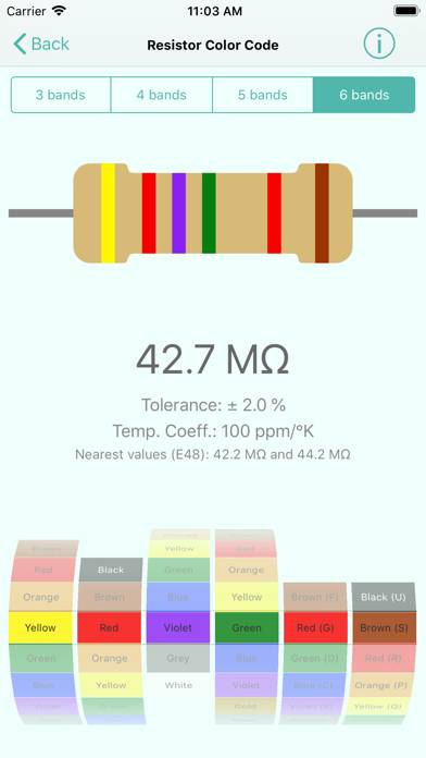 Color & SMD Code Calculator Schermata dell'app #2