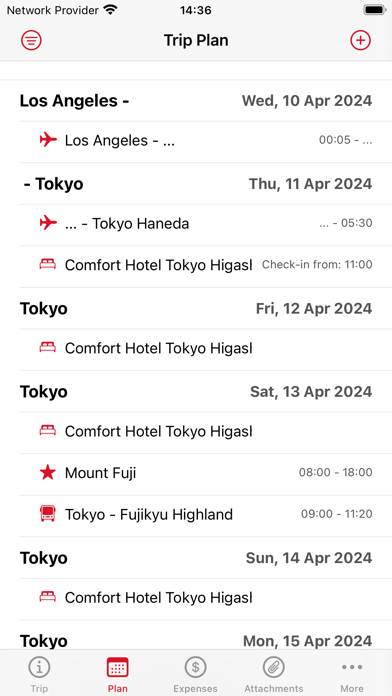 MyTravelsPlanner Captura de pantalla de la aplicación