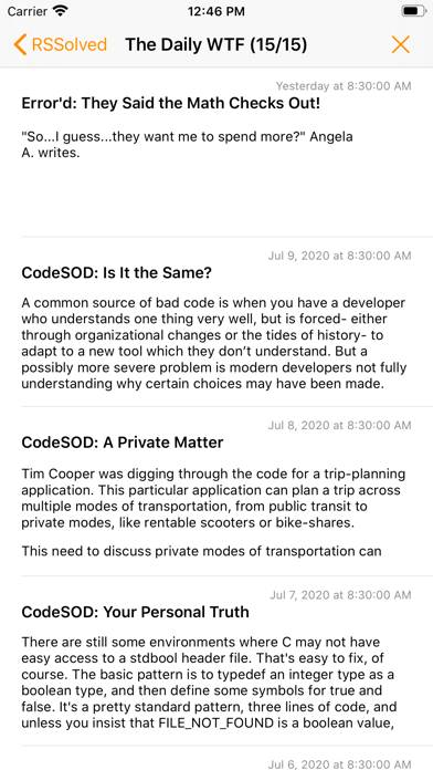 RSSolved App-Screenshot #3