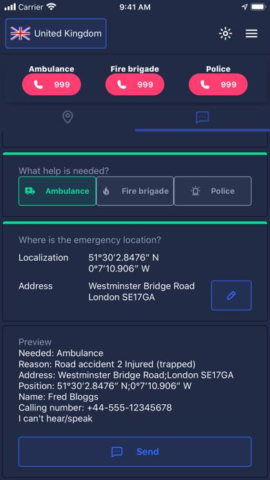 Travel Emergency Call Schermata dell'app #4