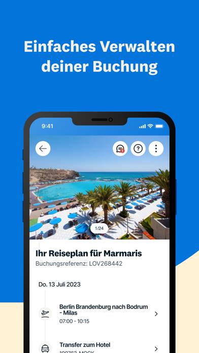 Weloveholidays App-Screenshot