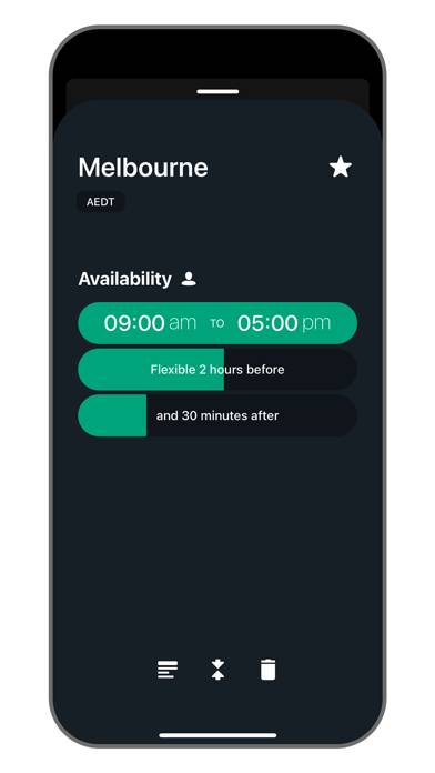 Overlap: Reloj Mundial Captura de pantalla de la aplicación
