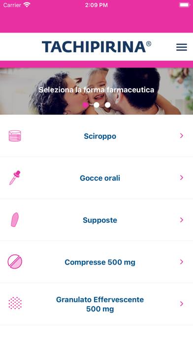 App Dosaggi Tachipirina Schermata dell'app #3