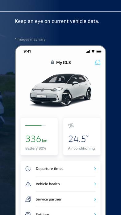 Volkswagen App-Screenshot