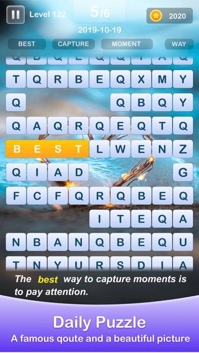 Scrolling Words Pro game screenshot