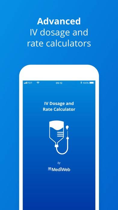 IV Dosage and Rate Calculator App screenshot #1