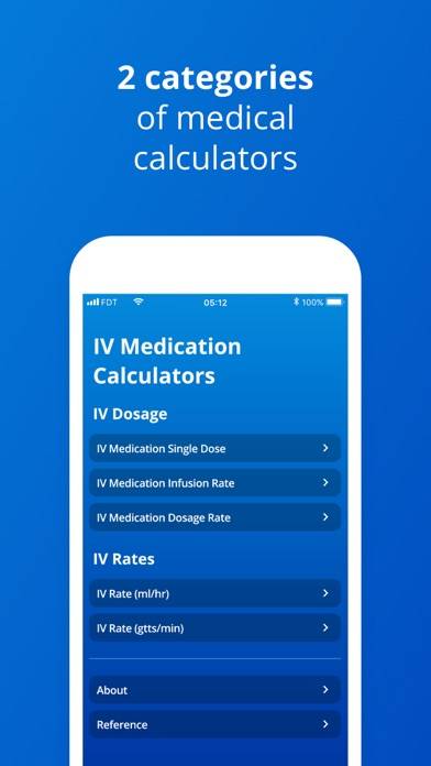 IV Dosage and Rate Calculator Captura de pantalla de la aplicación #2