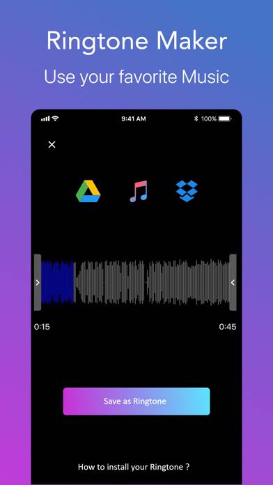 Ringtone.s Maker for iPhone Schermata dell'app #2