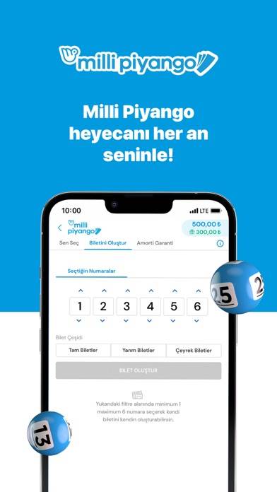 Milli Piyango Şans Oyunları Uygulama ekran görüntüsü #6