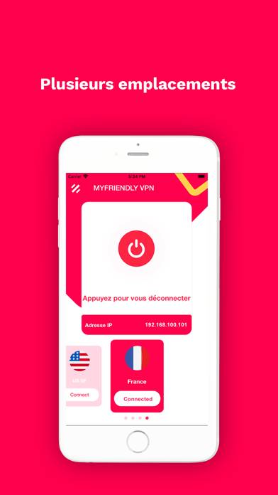 MyFriendlyVPN : Fast & Secured Capture d'écran de l'application