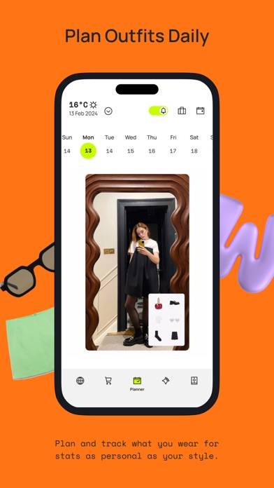 Whering: Garde-robe Virtuel Capture d'écran de l'application