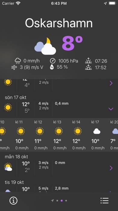 Bättre Väder App skärmdump #2