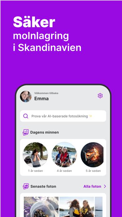 Telia Cloud skärmdump