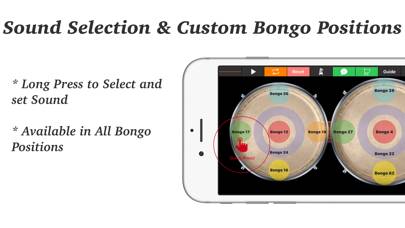 Bongos plus Captura de pantalla de la aplicación