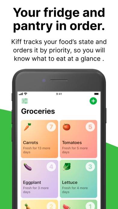 Kiff: Food expiration tracker Captura de pantalla de la aplicación #3
