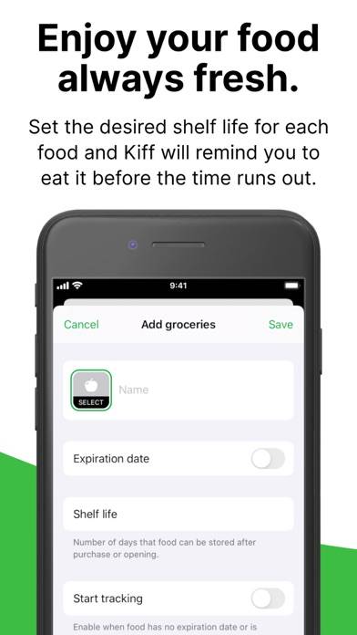 Kiff: Food expiration tracker Captura de pantalla de la aplicación #4