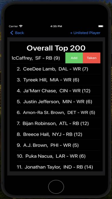 Fantasy FB Draft Kit screenshot