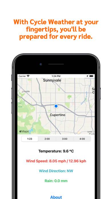 Cycle Weather App Captura de pantalla de la aplicación #1