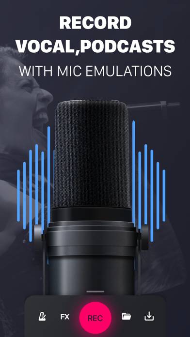 Microphone Voice Recorder-Pro Captura de pantalla de la aplicación #1