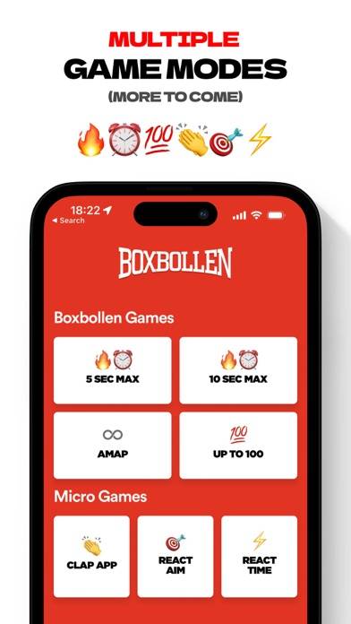 Boxbollen App screenshot