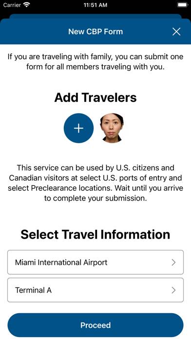 Mobile Passport Control Schermata dell'app #6