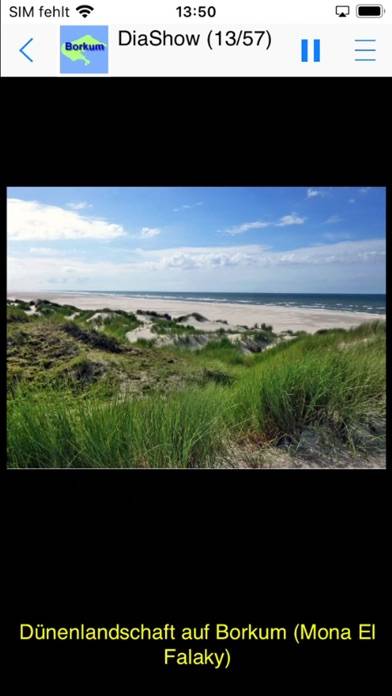 Borkum Urlaubs App App screenshot