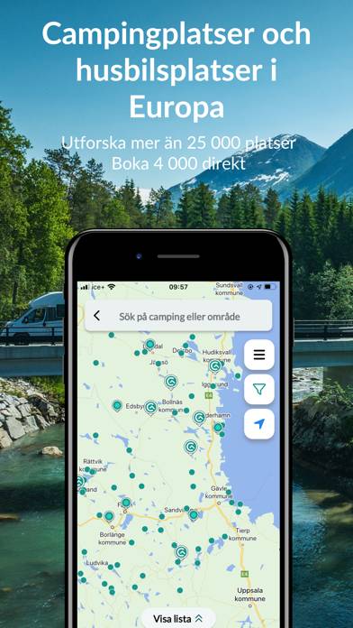 Campio: Hitta och boka camping App skärmdump