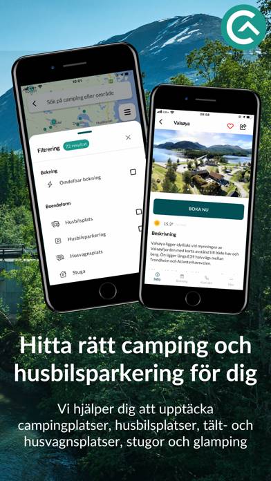 Campio: Hitta och boka camping App skärmdump