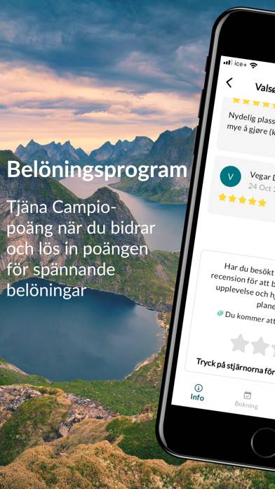 Campio: Hitta och boka camping App skärmdump