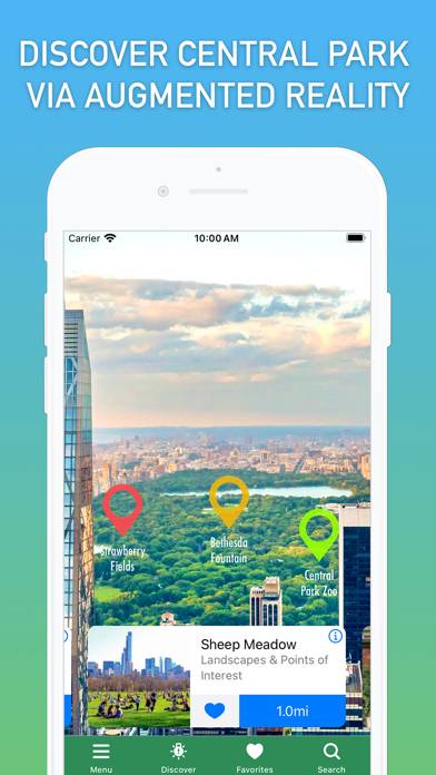 360 Central Park AR NYC Map App screenshot #1