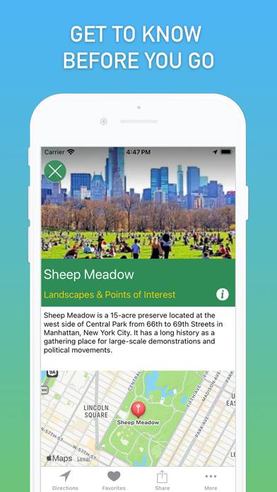 360 Central Park AR NYC Map App screenshot #2
