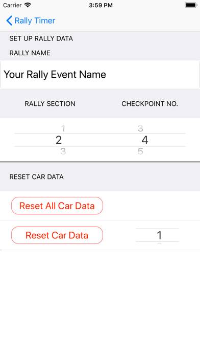12 Car Rally Timer App-Screenshot #2
