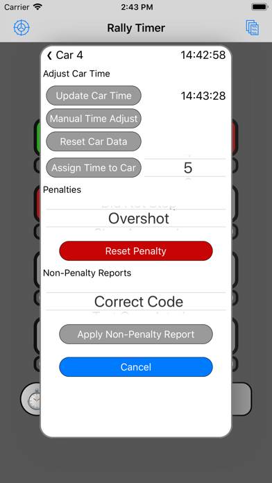12 Car Rally Timer App-Screenshot #5