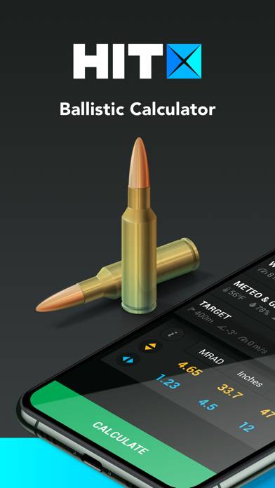 Ballistic Calculator HitX Скриншот приложения #1