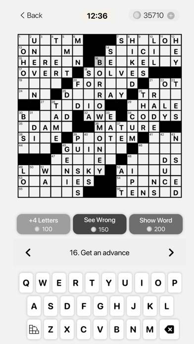 Classic Crossword Puzzles App screenshot #1