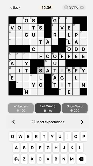Classic Crossword Puzzles App screenshot #2