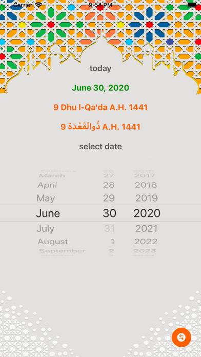 MoslemCal Captura de pantalla de la aplicación #2