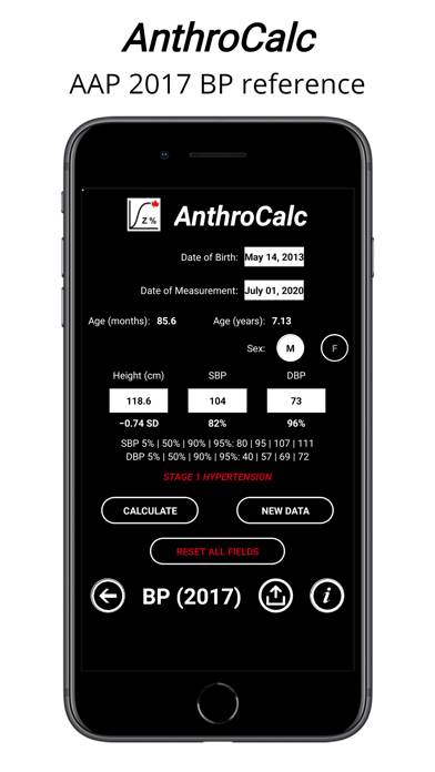 AnthroCalc Скриншот приложения #5
