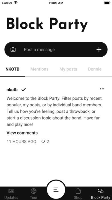 Nkotb App screenshot