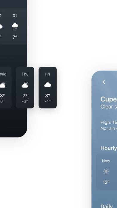 Tiny Weather: Simple forecasts App-Screenshot